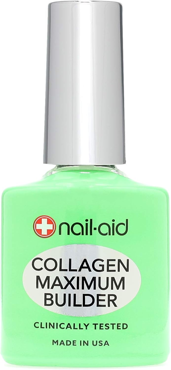 Nail-Aid collagen maximum builder packaging showing volume and brand details