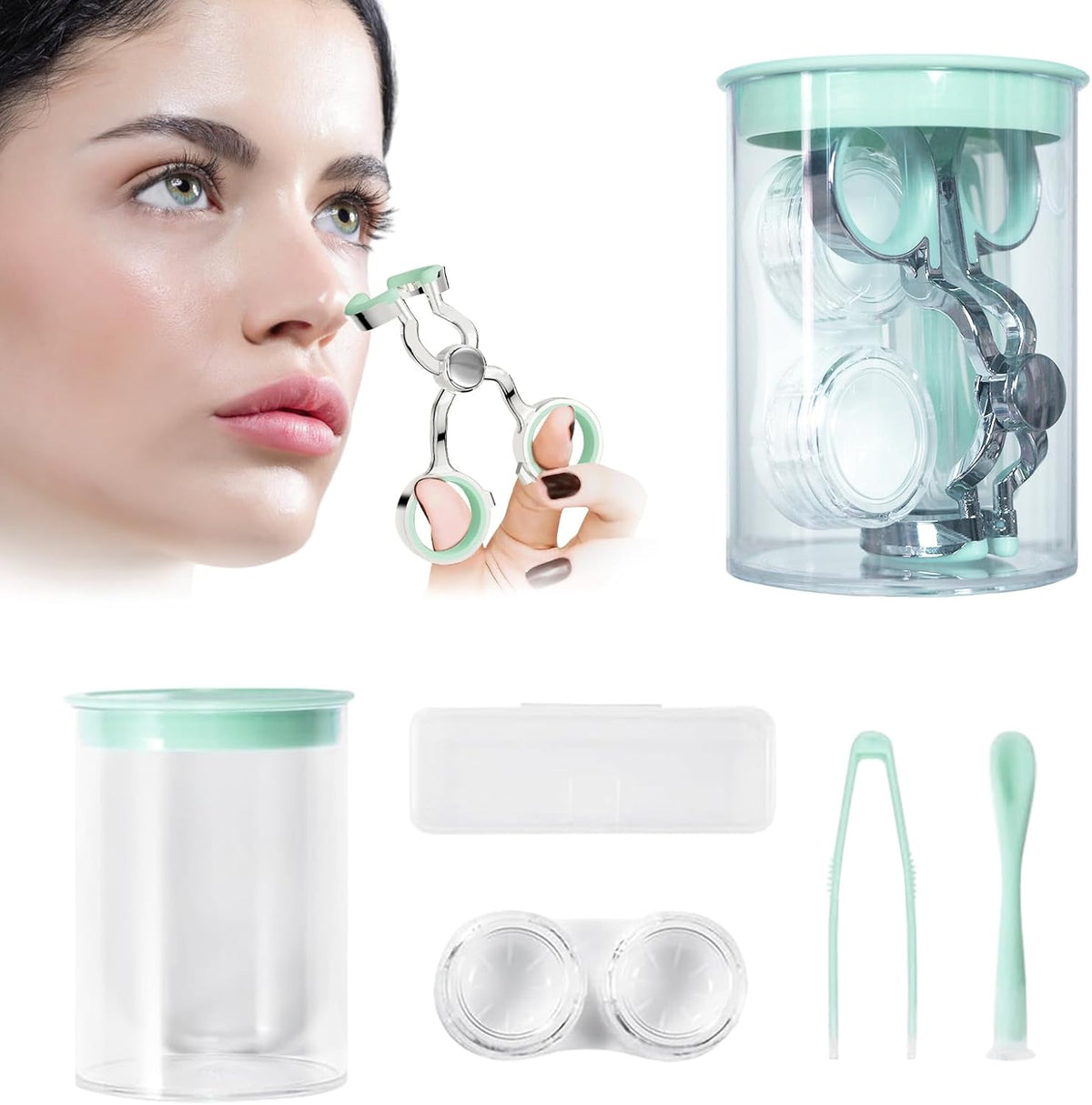 Munlit contact lens applicator tool kit front view