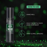 Engage M3 120ml perfume spray label and branding