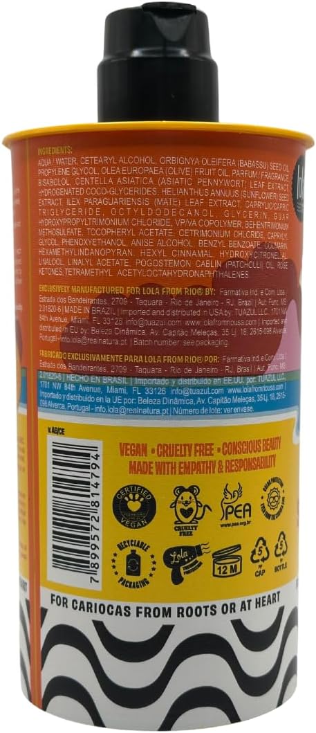 Lola From Rio coconut scented hydrating cream for curly hair