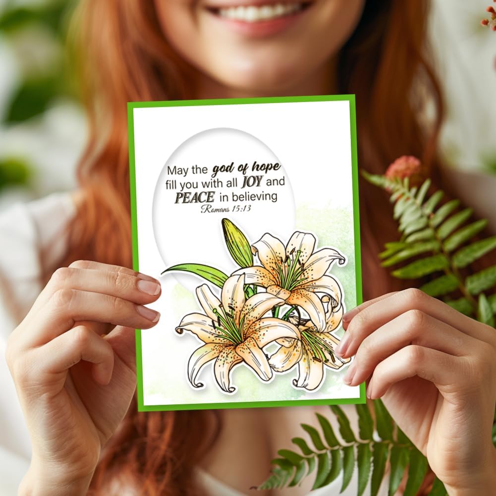 GLOBLELAND Bible verse clear stamps detail view