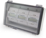 UL listed watertight enclosure open view displaying interior mounting space.