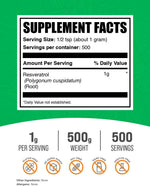 BulkSupplements Resveratrol powder texture close up