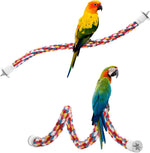 Quick-connect metal clips on the Jusney bird climbing rope