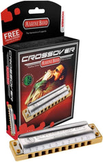 Marine Band Crossover Harmonica in Chrome - Key of Bb - Image 1