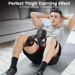 Inspack workout equipment positioned for inner thigh toning.
