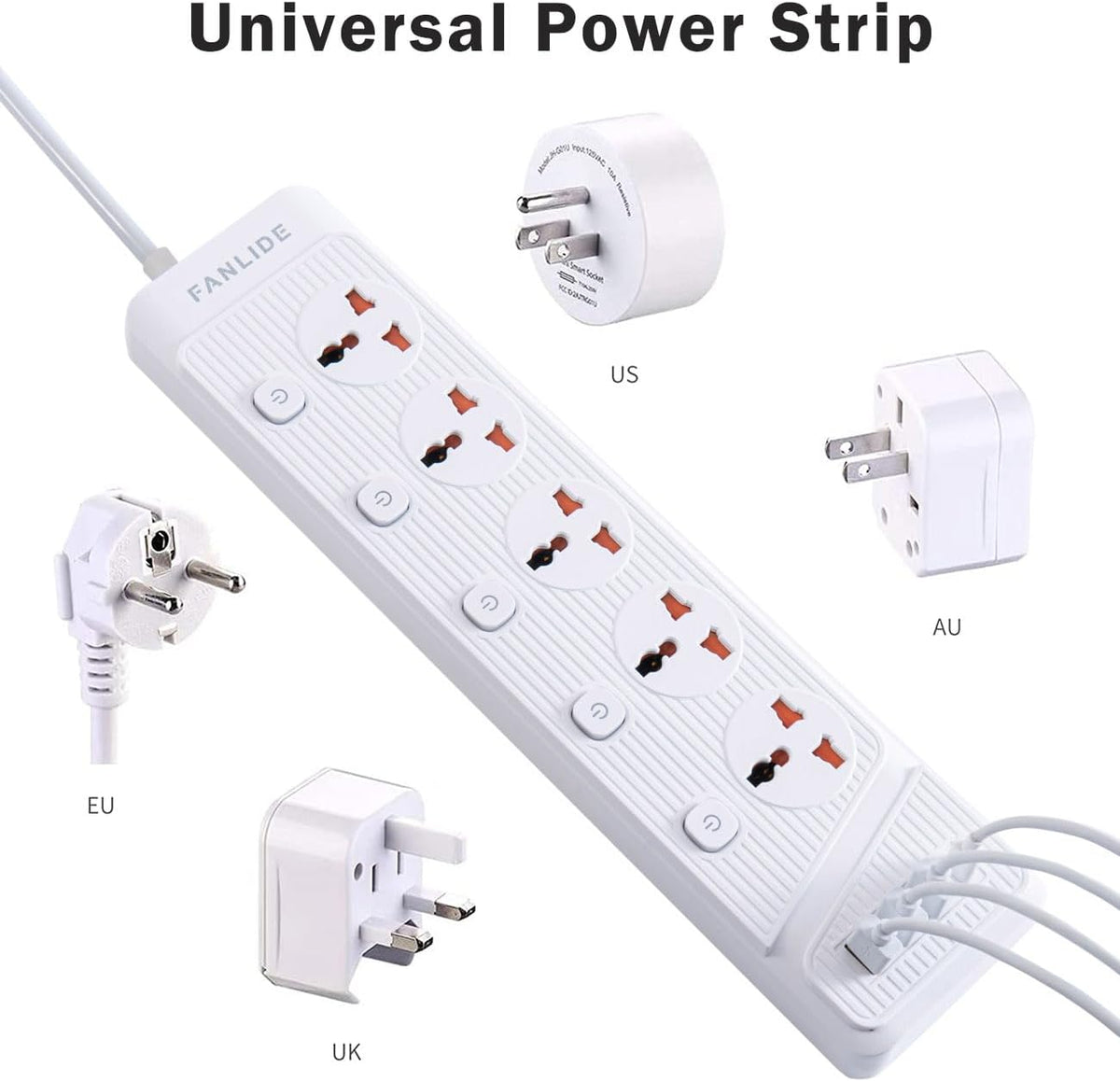 Fanlide extension cord plug and cable detail