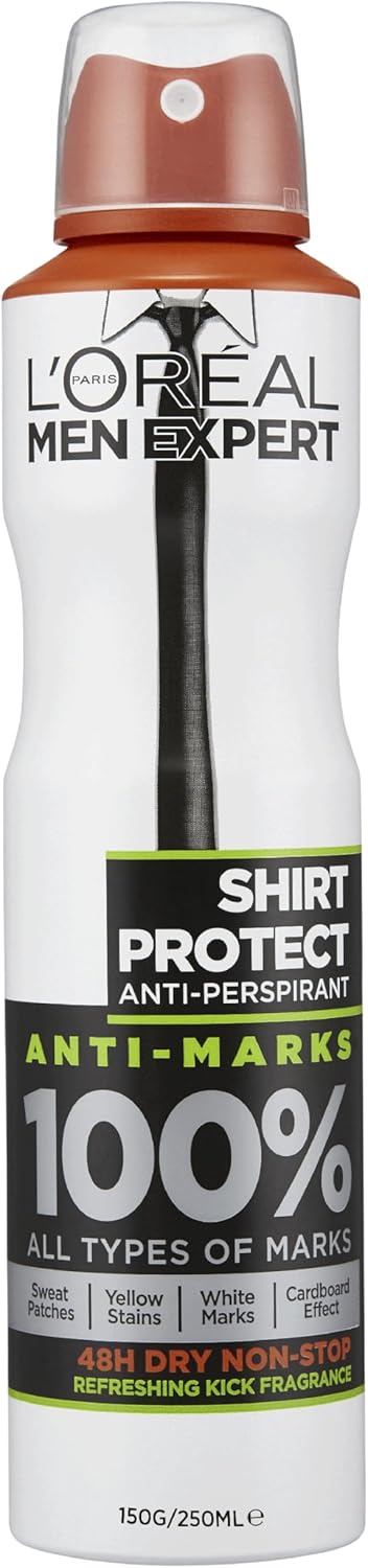 L'Oreal Men Expert 48H Shirt Protect Anti-Perspirant Deodorant 250 ml - Image 1