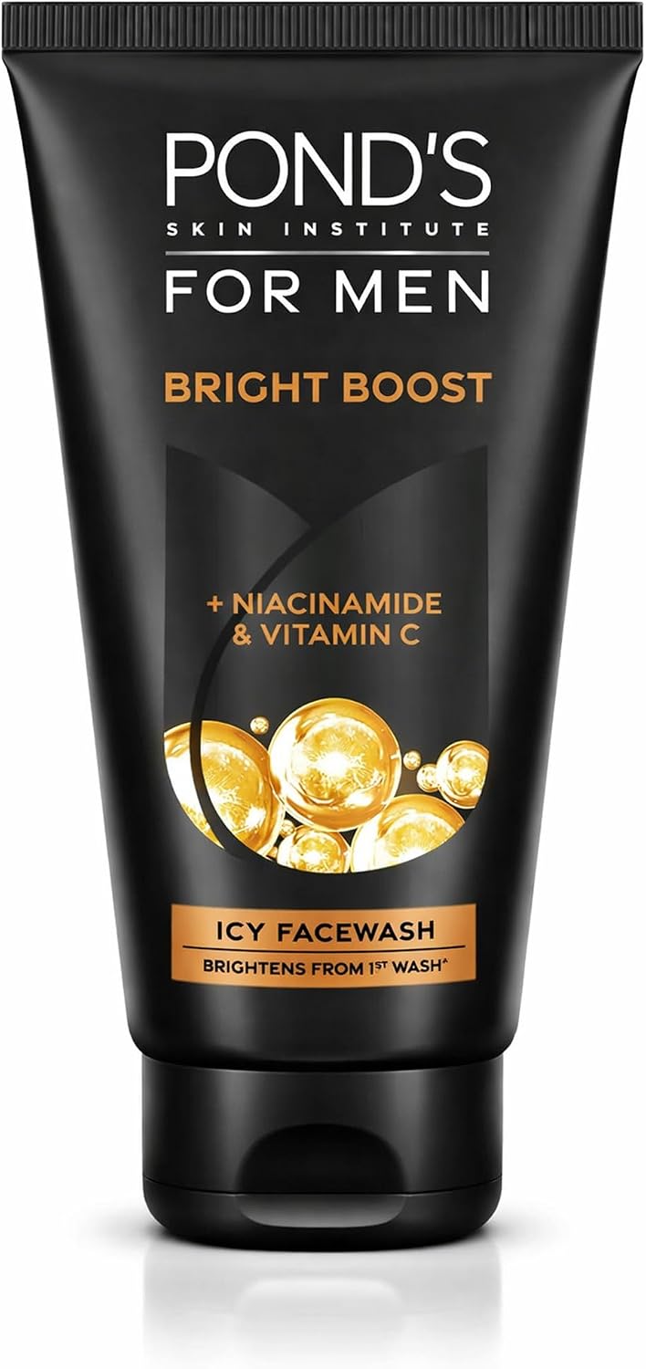 Pond's Men Bright Boost Icy Facewash front view packaging