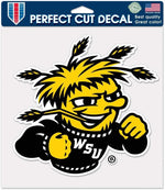 Wincraft die cut logo sticker on laptop surface