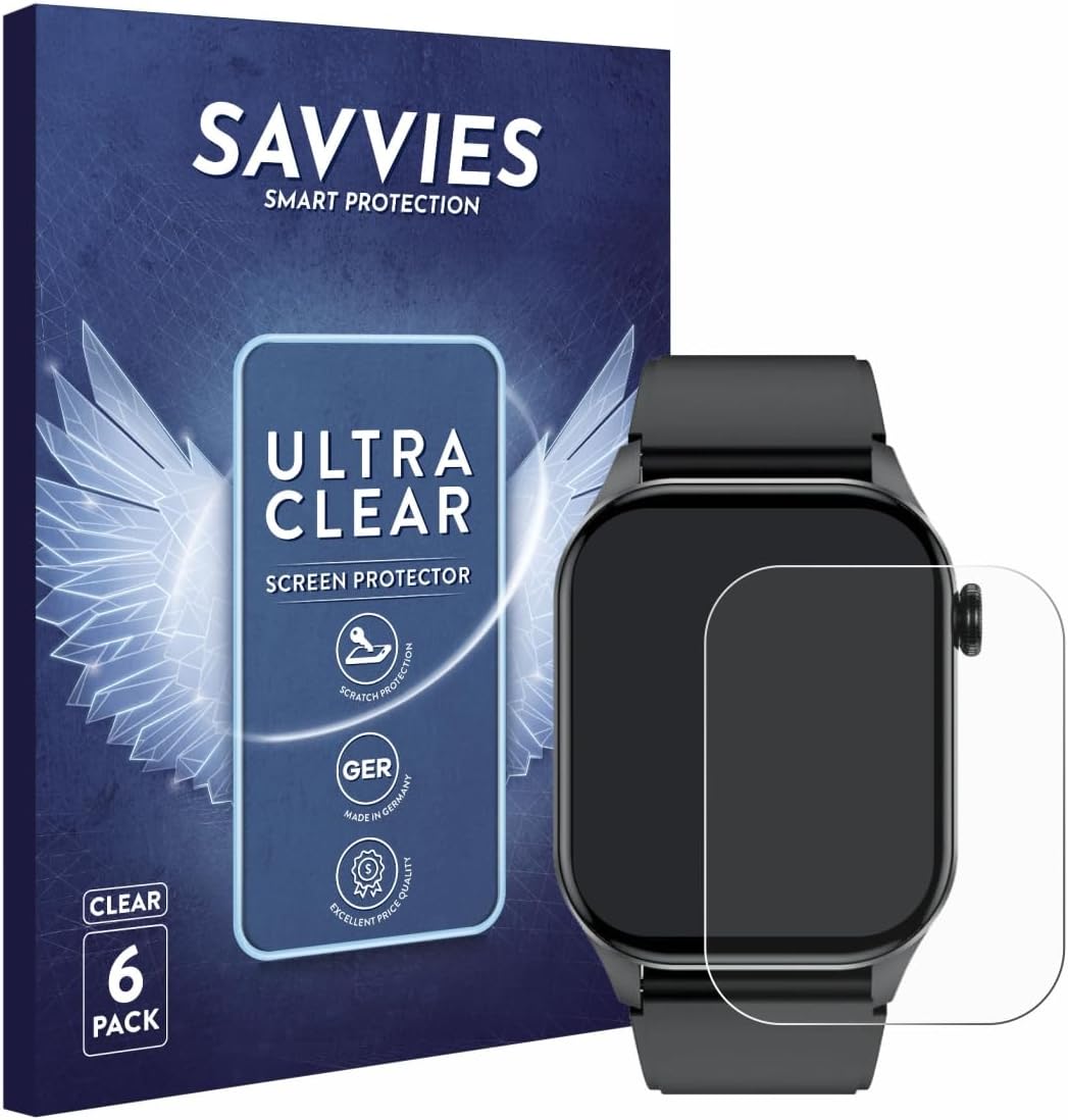 Savvies 6 pack screen protector front view packaging