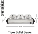 Proctor Silex food warmer lifestyle party setup