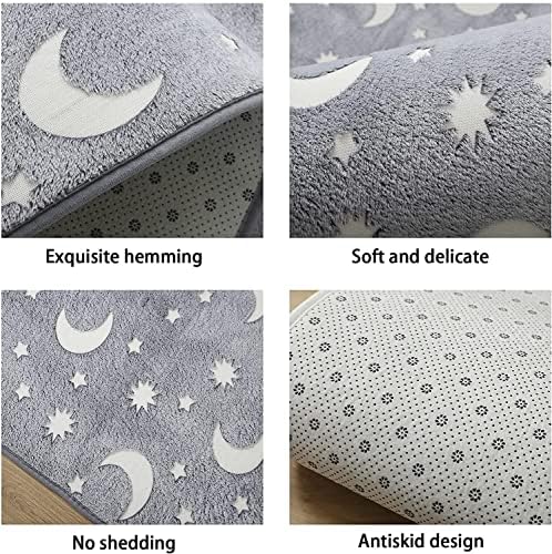 Anti skid backing pattern on Eanpet kids bedroom decorative carpet