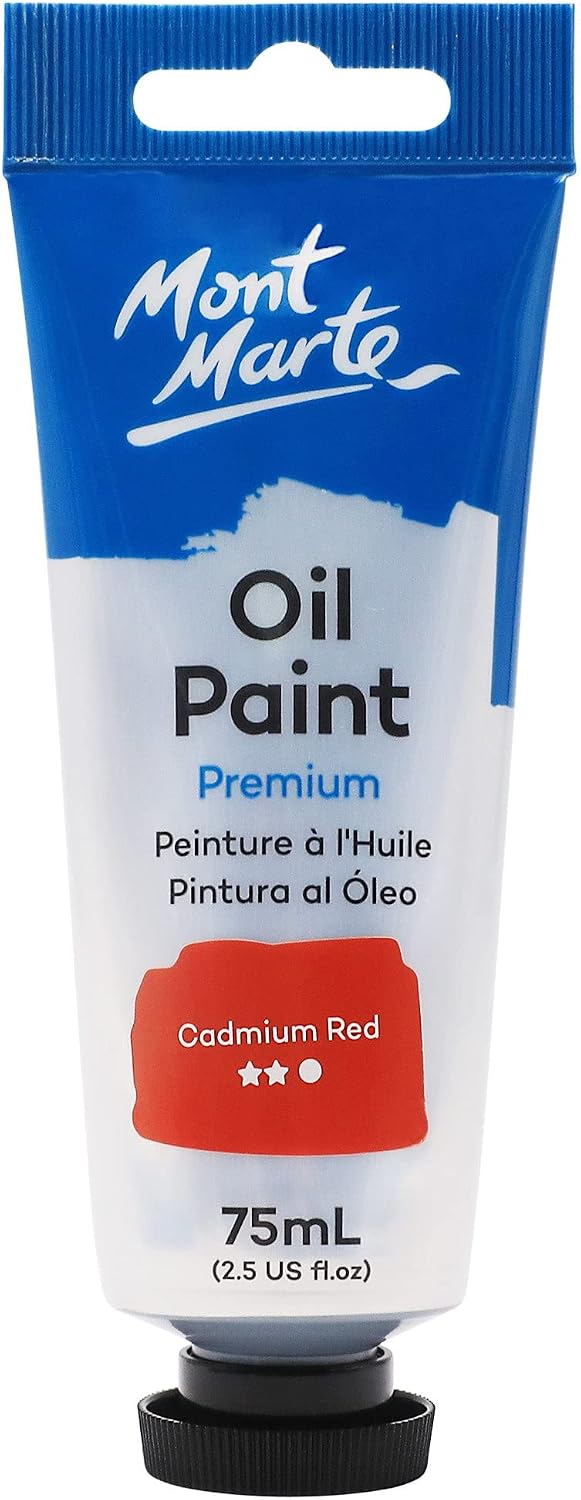 Mont Marte 75ml oil paint tube cap and nozzle