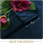 StangH velvet sliding door curtain dual header rod pocket detail