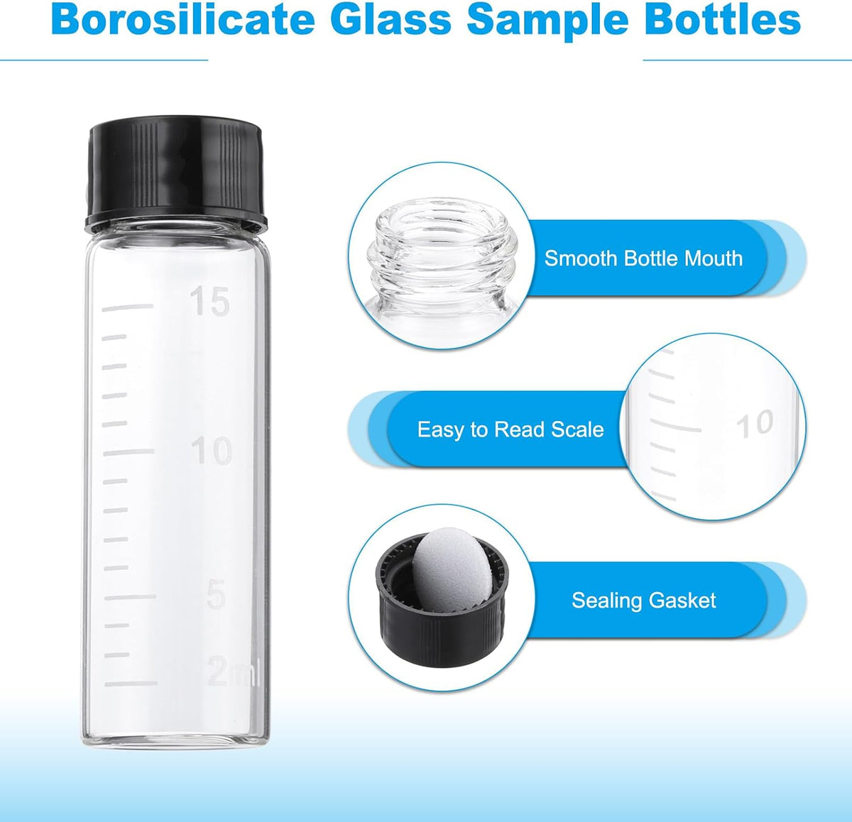 PATIKIL borosilicate glass containers set