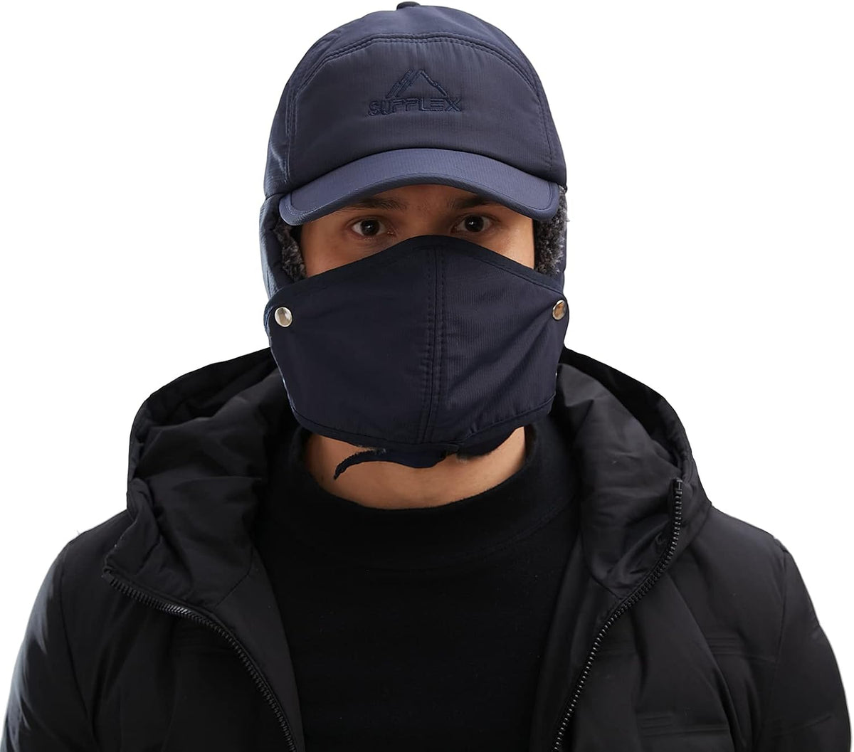 iEasey thermal fur bomber cap showing inner lining