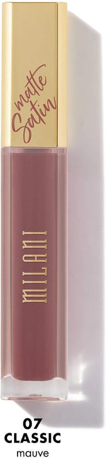 Milani Amore Satin Matte liquid lipstick in shade Classic with gold cap