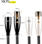 SKW balanced XLR cable gold plated self locking pins detail