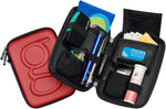 Glucology Diabetic Travel Case - Organizer for Blood Sugar Test Strips, Medication, Glucose Meter, Pills, Tablets, Pens, Insulin Syringes, Needles, Lancets (Flowers, Classic) - Image 9