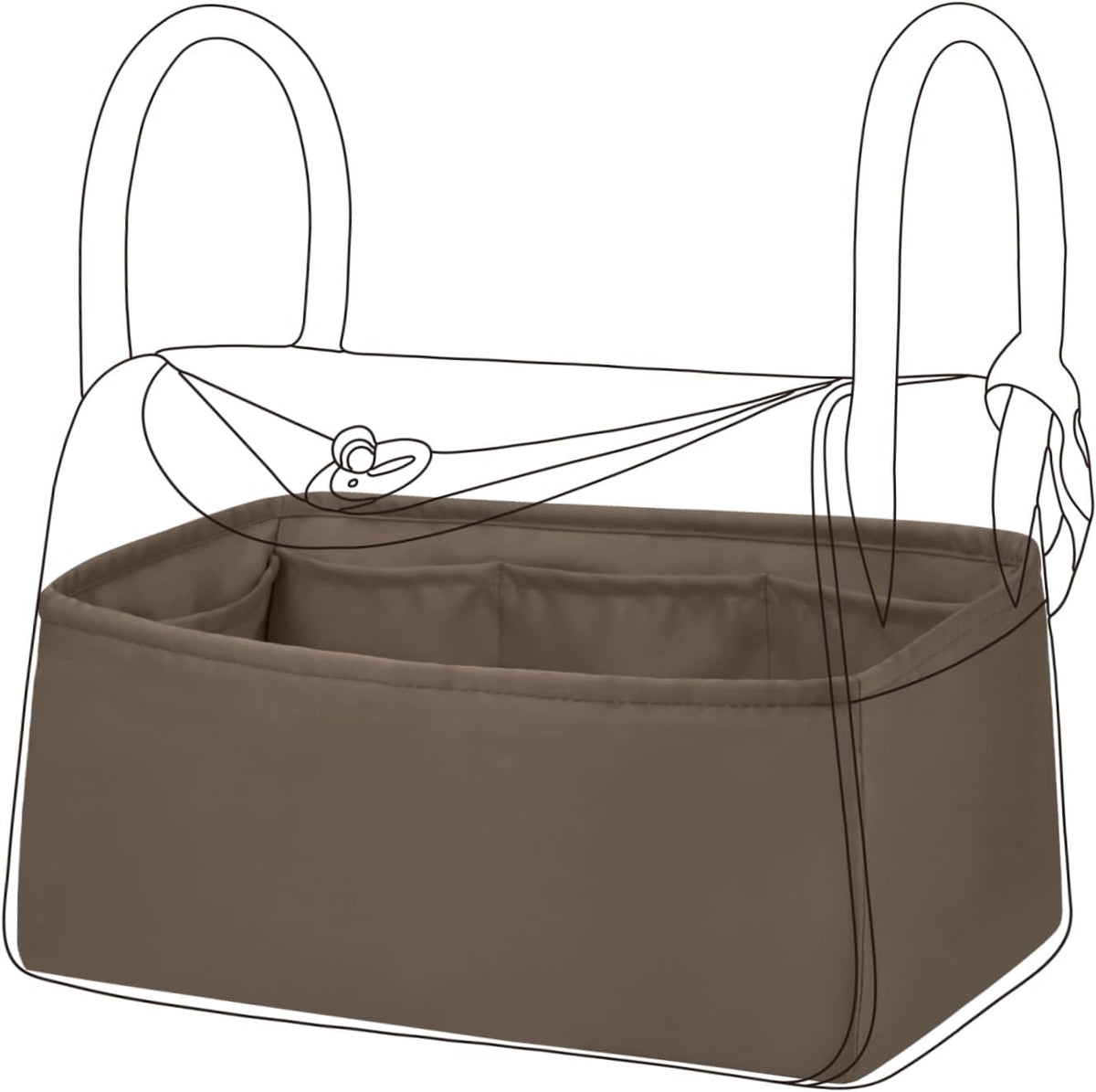 DGAZ silk purse organizer insert front view