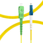 Flyprofiber OS2 LC/UPC to SC/APC fiber patch cable front view
