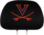 Fanmats ProMark NCAA head rest covers black fabric texture