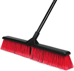 TrueYee 24 Inch heavy duty push broom front view