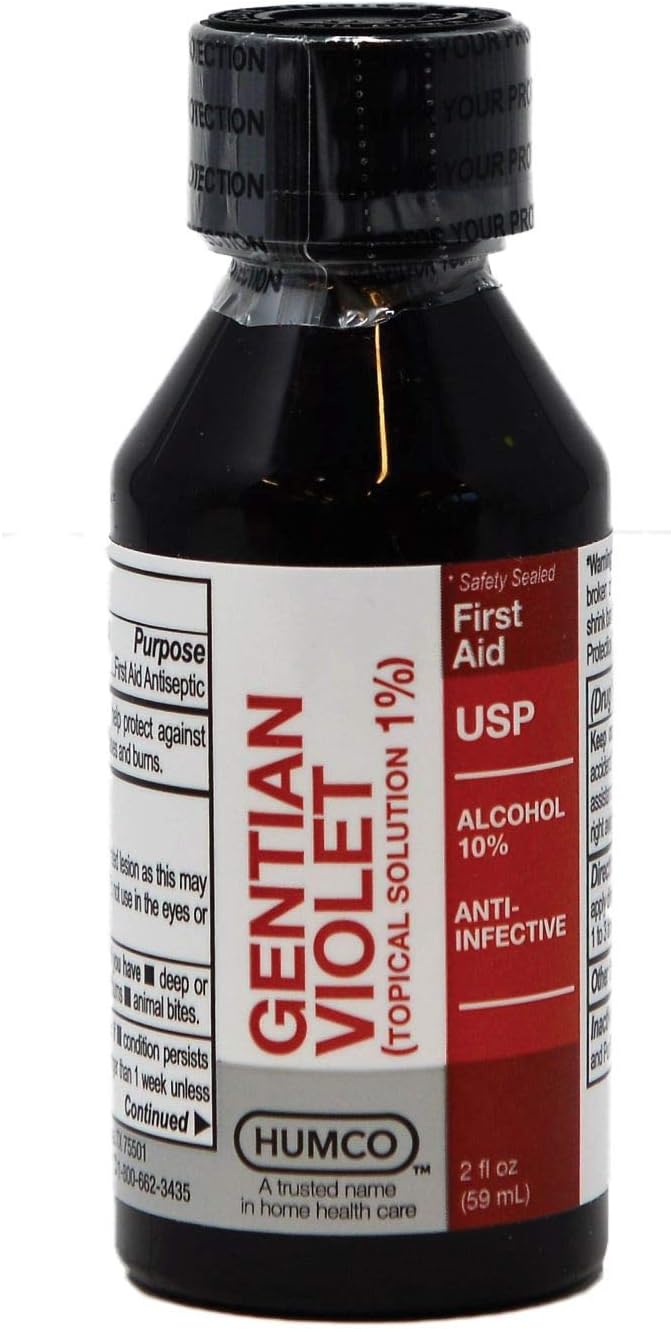 Humco Gentian Violet 1 Percent Liquid front view packaging