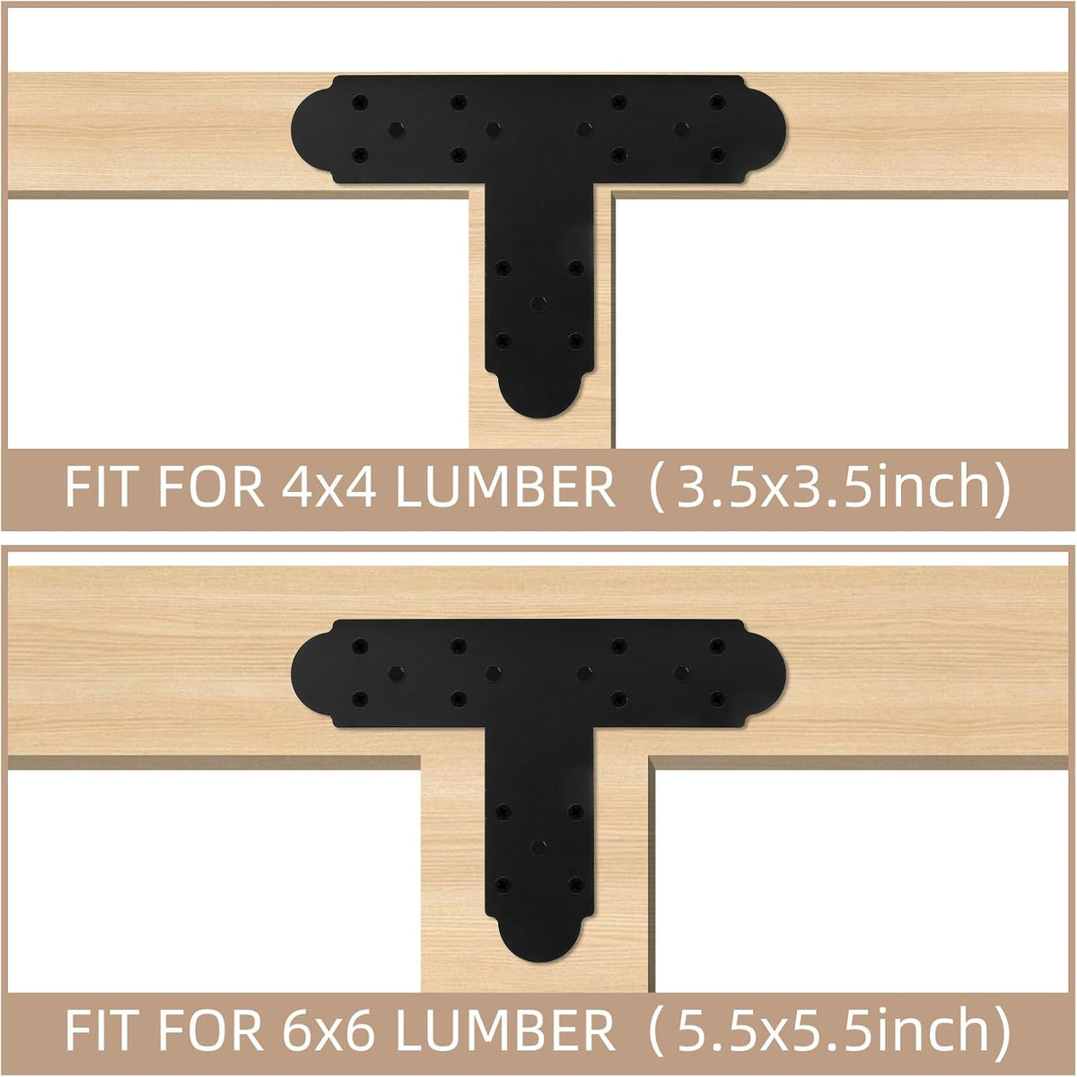 Rasugarlary Wood Connection Bracket set including included mounting screws