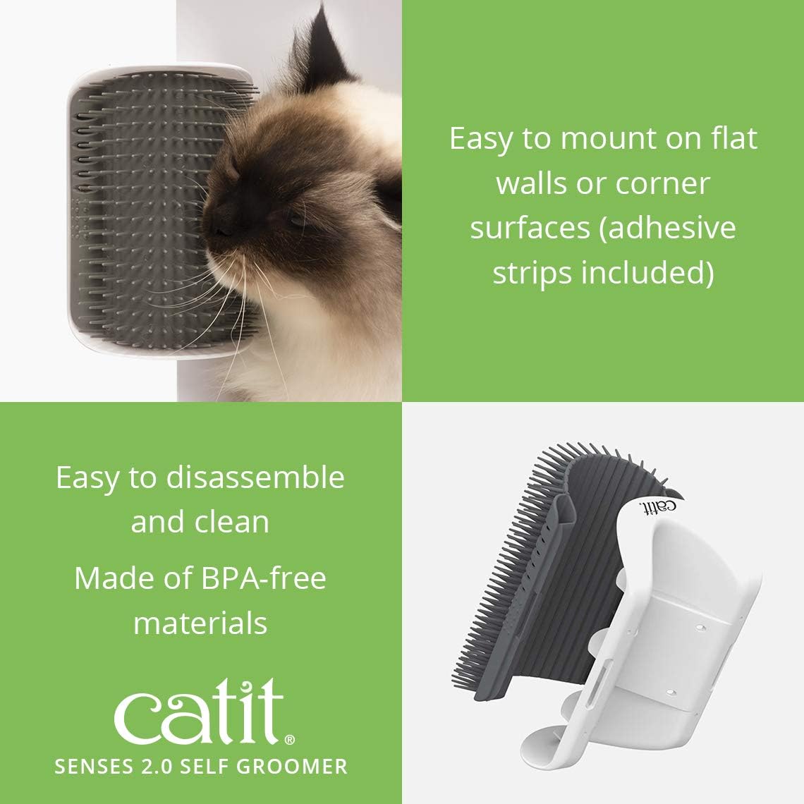 Interactive cat toy disassembled showing the inner catnip compartment