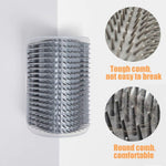 Detailed product dimensions demonstrating the height and width of the feline scratching tool.