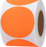 Hybsk 2 inch Matte Gold Labels Round Color Coding Dots Embossing Stickers Adhesive Label 300 Per Roll (Gold) - Image 11