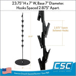 Clipstrip commercial snack organizer display stand