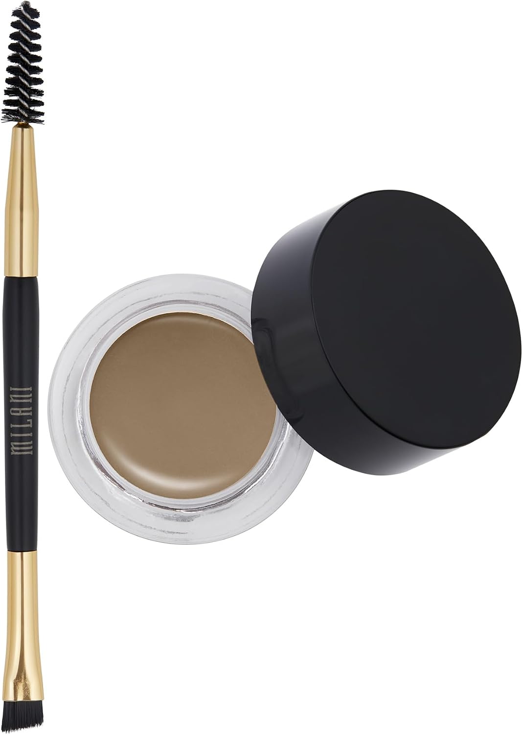 Milani professional dual ended angled and spoolie brush