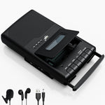 Mersoco portable cassette player front view showing tape deck and control buttons.