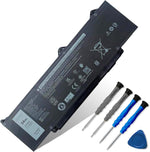Dentsing DR02P R73TC laptop battery replacement front view showing technical specifications sticker