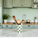 Nakor Home checkered storage container flat base detail