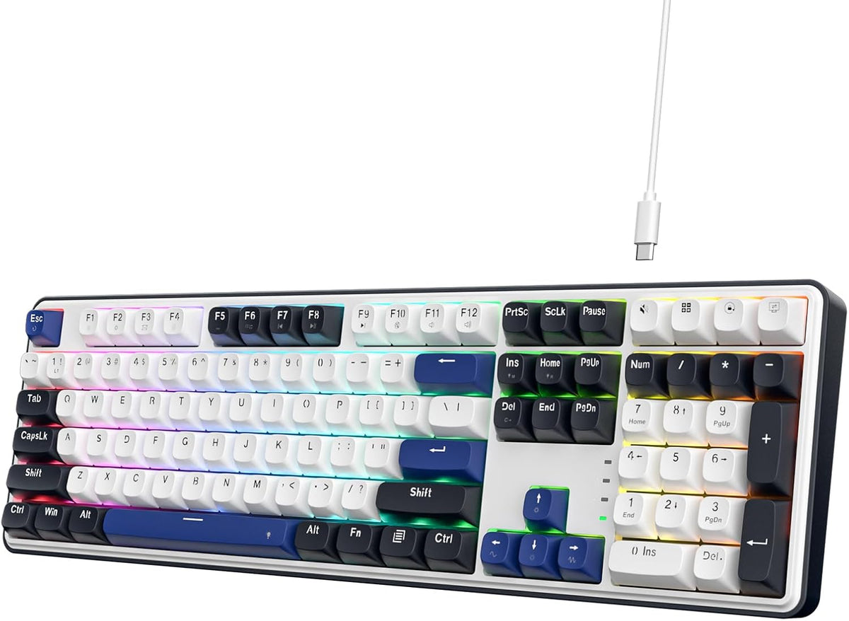 Redragon K668 108-Key Hot-Swap Wired RGB Gaming Keyboard, Extra 4 Hotkeys | Dedicated Shortcut Keys for Mute, Calc & Desktop, Cushioned Noise Dampening for Creamy Thocky Sound, Swap-Ready, PRO Software - Image 12