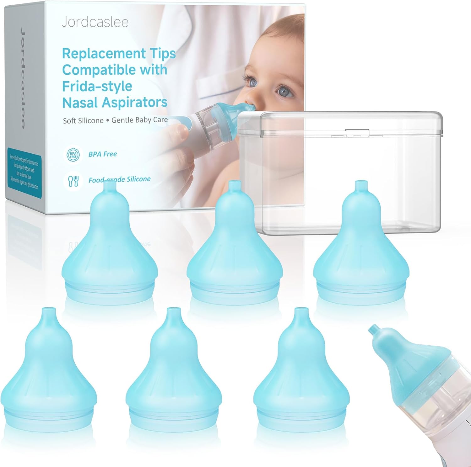 Jordcaslee nasal aspirator replacement tips front view