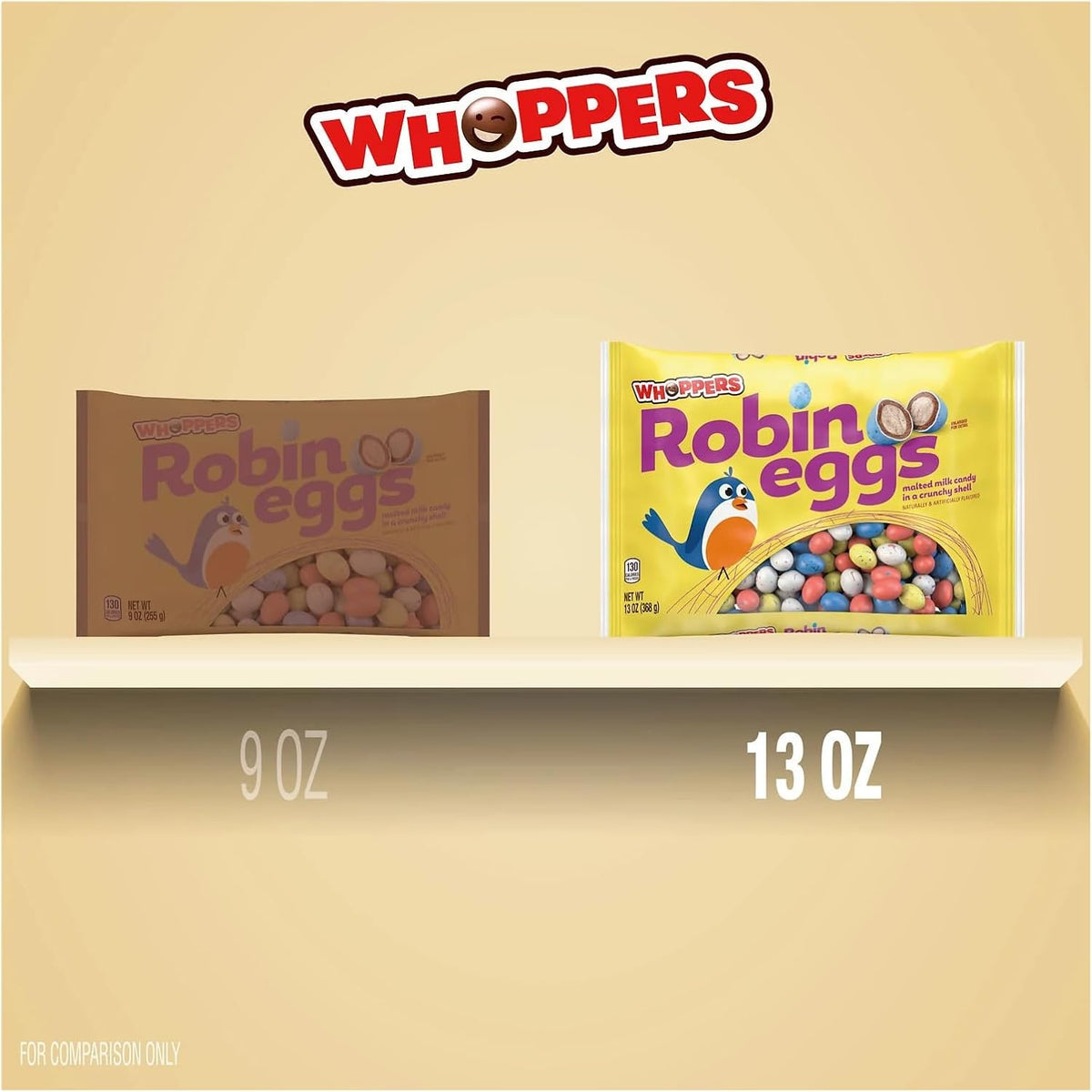 Authentic Whoppers Robin Eggs imported chocolate malt candy