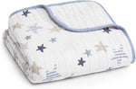 Aden + Anais boutique dream blanket front view showcasing star print
