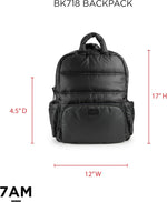 7 A.M. waterproof baby bag attached to stroller straps