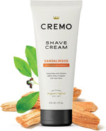 Cremo moisturizing shaving cream label information