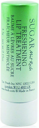 Fresh Sugar Mint Rush lip treatment applicator open tube showing clear mint balm