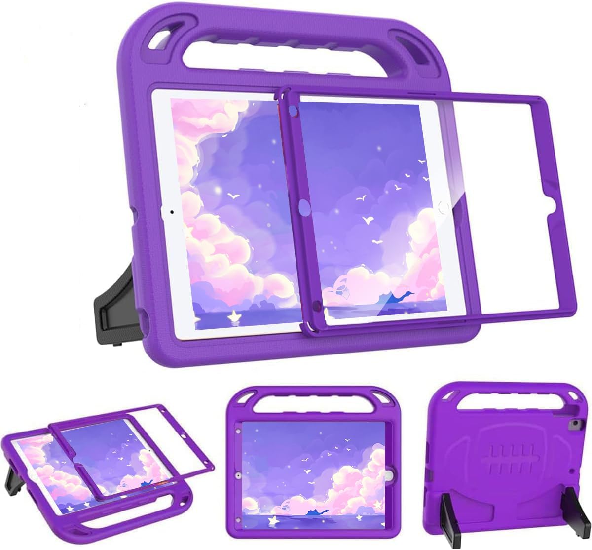 BMOUO Kids Case for iPad 9th/8th/7th Generation, Green | Built-in Screen Protector, Shockproof Handle Stand Kids iPad 10.2" Case 2021/2020/2019 - Image 12