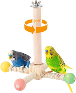 Imported premium wooden bird perch platform for cage mounting