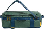 The North Face Base Camp Voyager Duffel worn as backpack lifestyle view