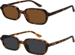 WOWSUN Retro Rectangle Sunglasses Womens Small Trendy 90s Sun Glasses Sunnies UV400 Protection - Image 13