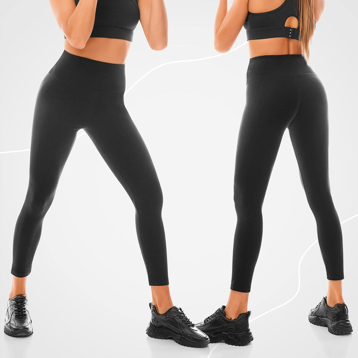 Walifrey buttery soft yoga pants side profile view